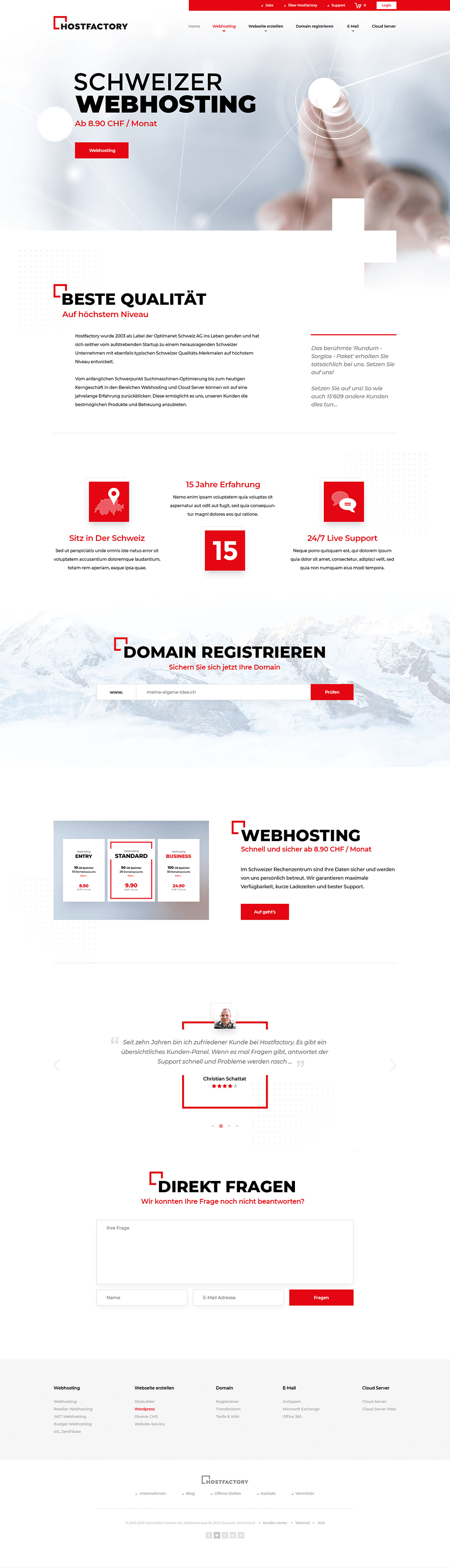 Hostfactory webdesign main
