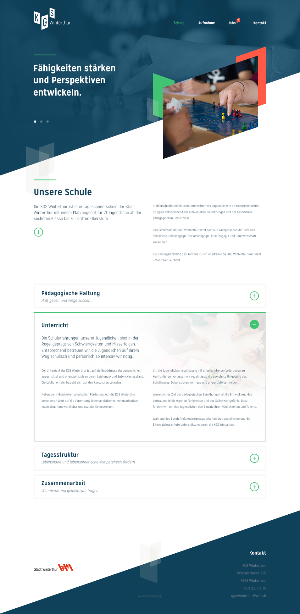 Webdesign KGS Winterthur, Stadt Winterthur